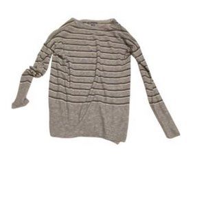 Vince Cashmere Striped Grey Sweater